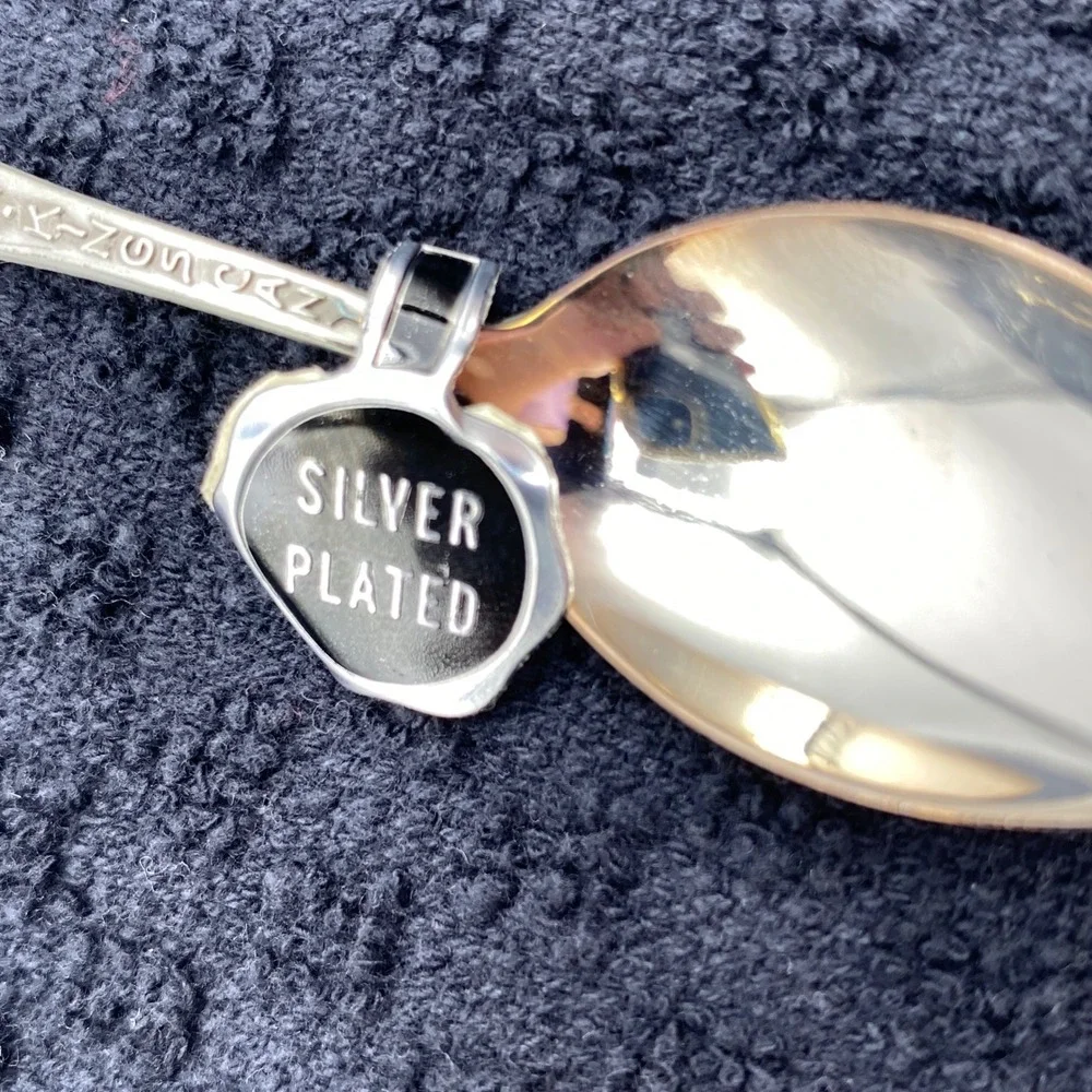 Vintage Sequoia Kings Canyon Souvenir Spoon Silver Cutout Tree Tag California NP